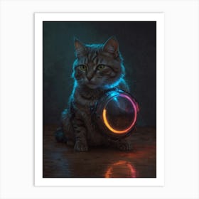 Cat In Space 2 Art Print