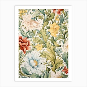 Floral Wallpaper 379 Art Print