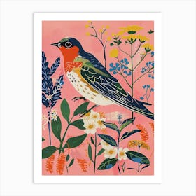 Spring Birds Swallow 6 Art Print