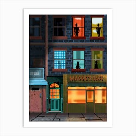 Maggie's Cafe Art Print