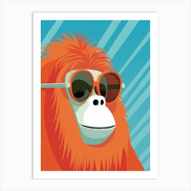 Little Orangutan 1 Wearing Sunglasses Art Print
