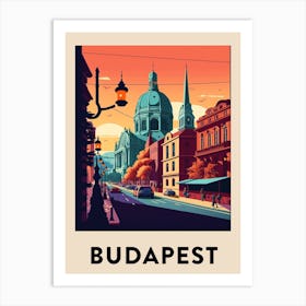 Budapest 3 Vintage Travel Poster Art Print