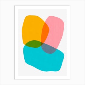 Colorful abstract shapes 26 Art Print