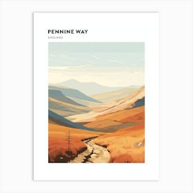 Pennine Way England 1 Hiking Trail Landscape Poster Art Print