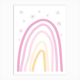 Rainbow Pinks Art Print