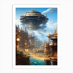 Futuristic City, Futuristic City, Futuristic City, Futuristic City, Futuristic City Art Print