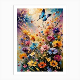 Butterfly In The Garden Art Print