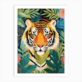 Tiger In The Jungle 1 Art Print