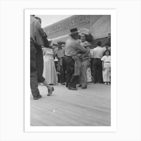 Native Spanish American Dance At Fiesta, Taos, New Mexico By Russell Lee Art Print