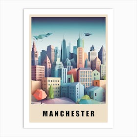 Manchester City Low Poly (28) Art Print