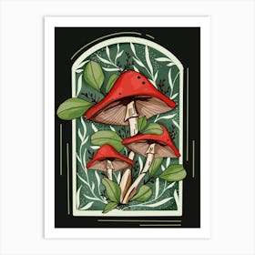 Mushroom Wonderland Art Print