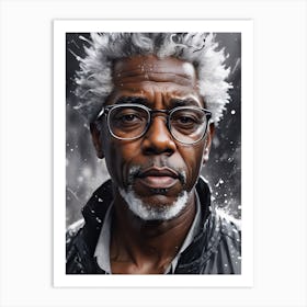 Man In Glasses Art Print