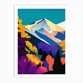 Pyrénées National Park France Pop Matisse Art Print