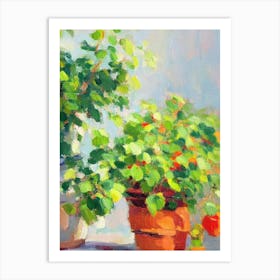 Pilea 2 Impressionist Painting Art Print