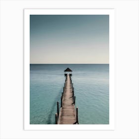 Pier In The Sea Art Print