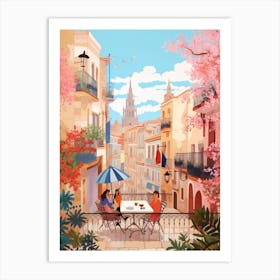 Valencia Spain 6 Illustration Art Print