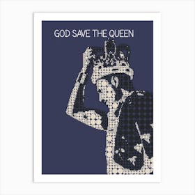 God Save The Queen Freddie Mercury Art Print