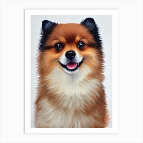 Pomeranian Watercolour Dog Art Print