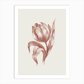 Flower No76c Aga Szafranska Art Print