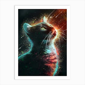 Cat In Space Art Print