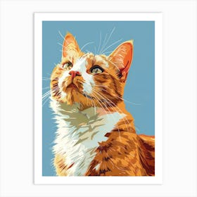 Orange Tabby Cat 15 Art Print