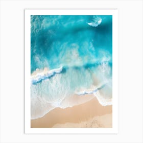 Aerial View Of The Beach V2 Art Print