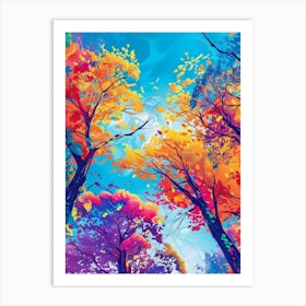 Autumn Trees 30 Art Print