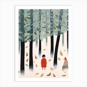 Into The Woods Scene, Tiny People And Illustration 7 Art Print