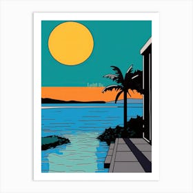 Minimal Design Style Of Maldives 4 Art Print