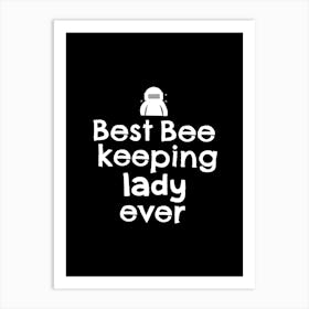 Bee Keeping Lady Art Print