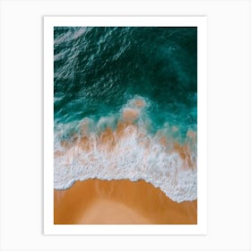 Aerial View Of A Beach 110 Art Print