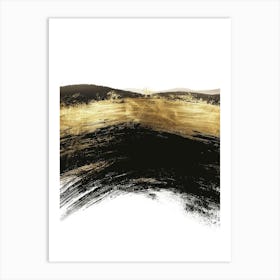 Gold And Black Canvas Print 2 Art Print