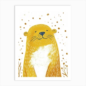Yellow Sea Lion 2 Art Print