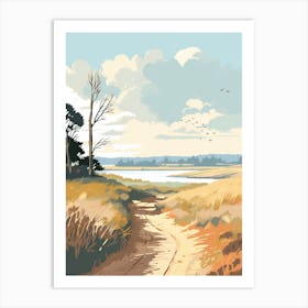 The Thames Path England 2 Hiking Trail Landscape Art Print