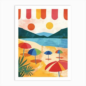 Beach Umbrellas 1 Art Print