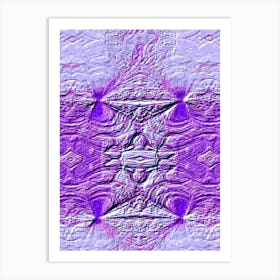 Purple Fractal By Person Art Print