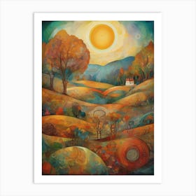 Autumn Landscape 3 Art Print