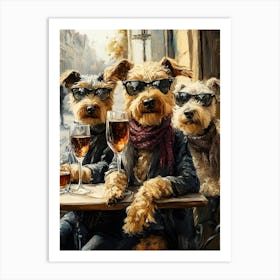 Sophisticated Terriers 8 Art Print