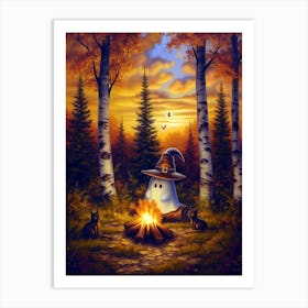 Ghost In The Woods 14 Art Print