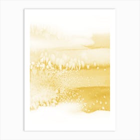 Yellow Abstract Art Print