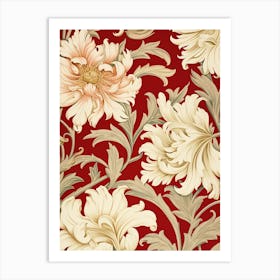 Floral Wallpaper 128 Art Print