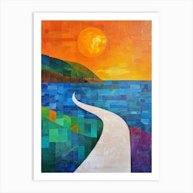 Road To The Sunset 1 Art Print