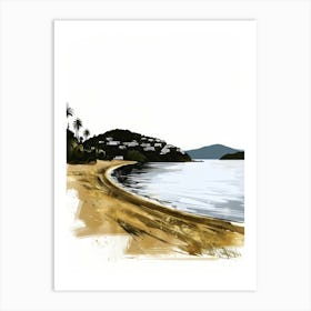 Beach Illustration Art Print