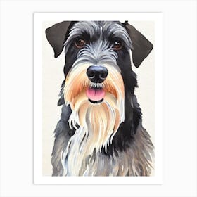 Standard Schnauzer Watercolour Dog Art Print