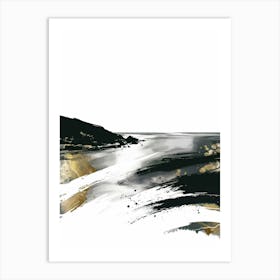 Black And White Seascape 2 Art Print