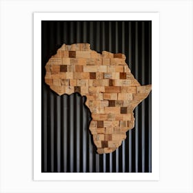 Africa Map Art Print