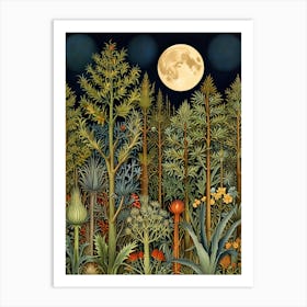 William Morris Forest At Night 7 Art Print