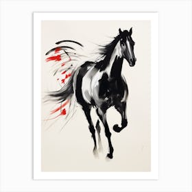 Horse in Ink 1 Art Print