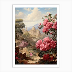 Azalea Flower Victorian Style 0 Art Print