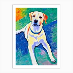 Labrador 4 Fauvist Style Dog Art Print